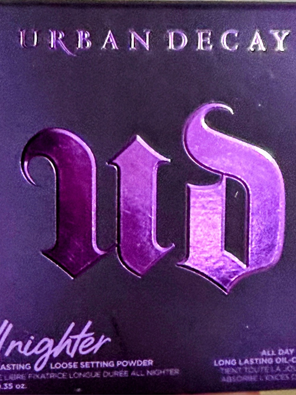 Urban Decay All Nighter Loose Setting Powder - Purple Logo